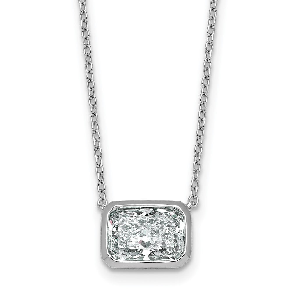 14kw 2ct Radiant Bezel Pendant Mounting