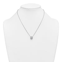 14kw 2 1/2ct Cert Lab Grown Dia VS+ F+ Comp Bezel Set 18in Necklace
