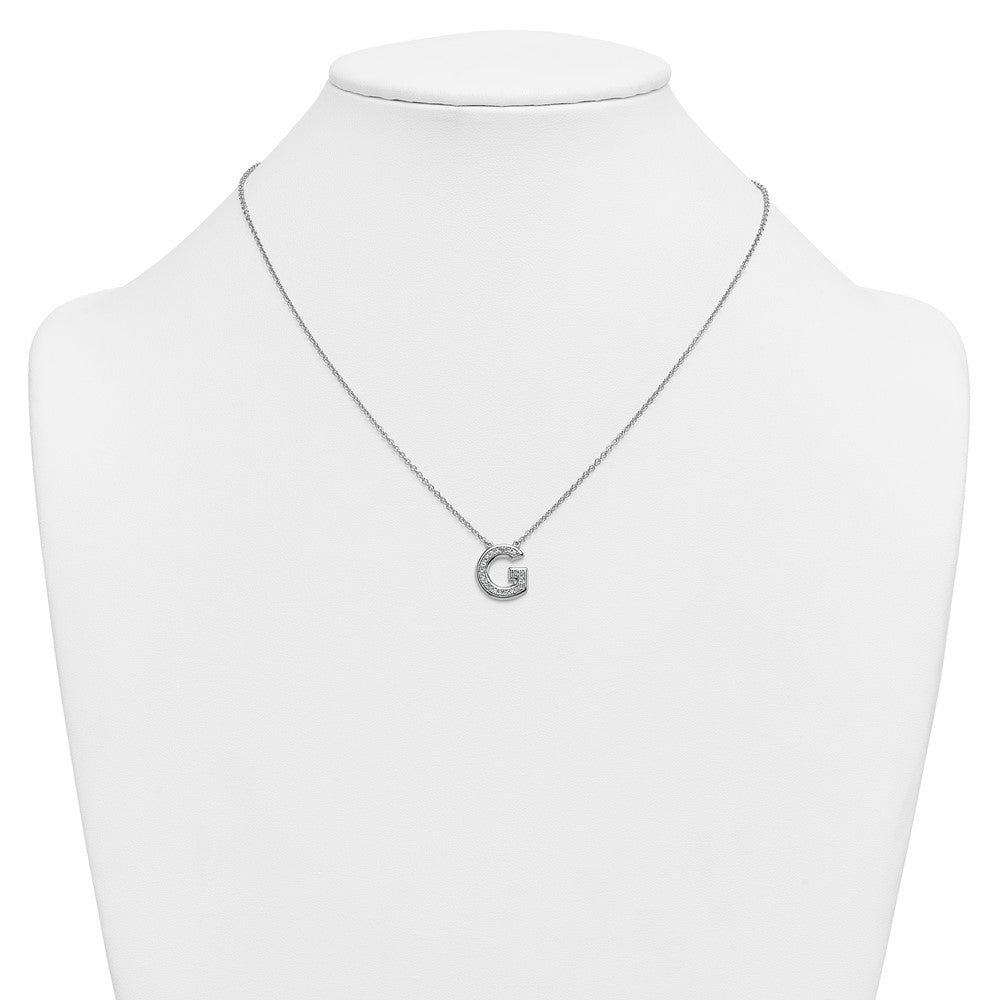 14kw Lab Grown Diamond VS+F+ Initial G Complete Necklace