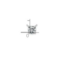 14kw 1/4ct Round 4 Prong Pendant Mounting