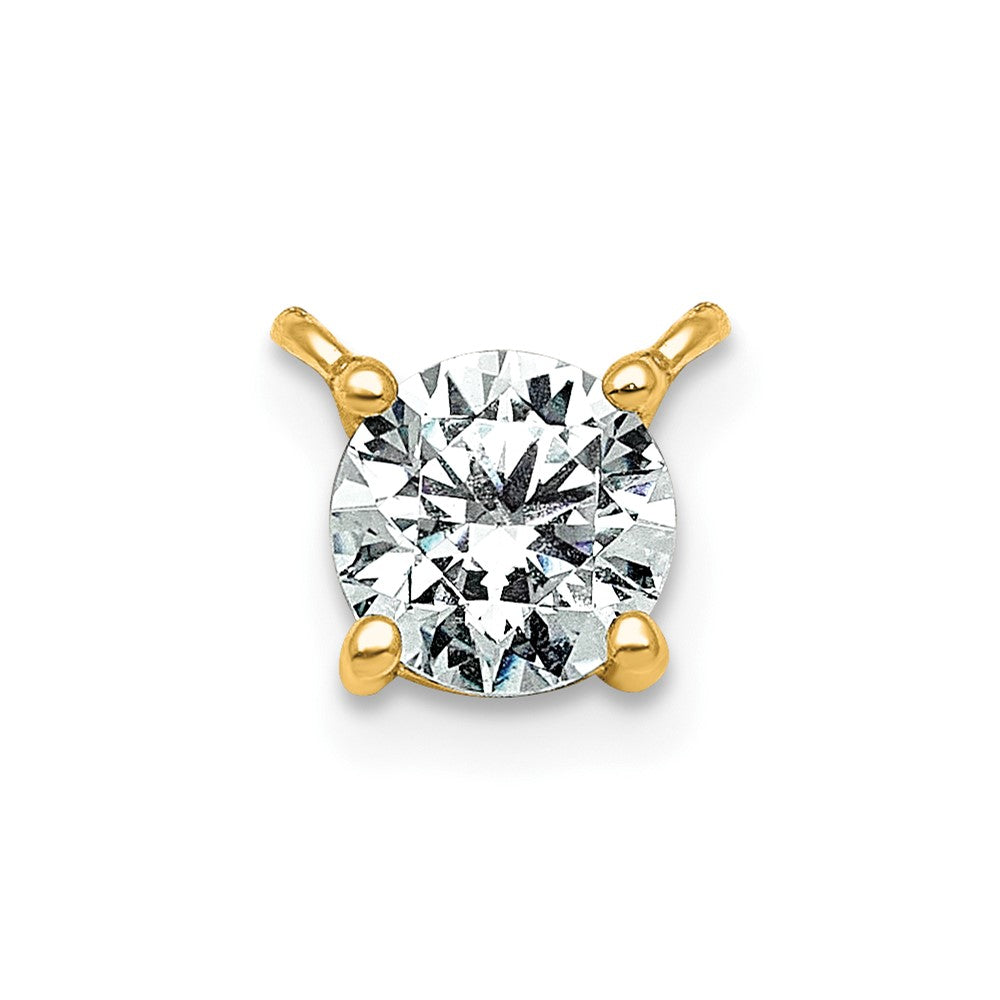 14ky 1/4ct Round 4 Prong Pendant Mounting