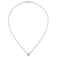 14kw 1 1/2ct Cert Lab Grown Dia VS+ F+ Comp 18in Solitaire Necklace
