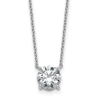 14kw 1 1/2ct Cert Lab Grown Dia VS+ F+ Comp 18in Solitaire Necklace