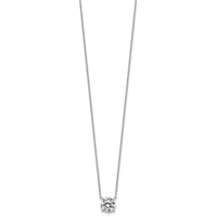 14kw 2ct Lab Grown Dia VS+ F+ Comp 4 Prong 18in Solitaire Necklace