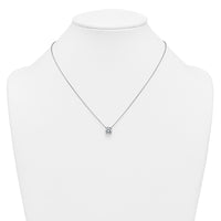 14kw 2ct Lab Grown Dia VS+ F+ Comp 4 Prong 18in Solitaire Necklace