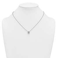 14kw 3ct Cert Lab Grown Dia VS+ F+ Comp 4 Prong 18in Solitaire Necklace