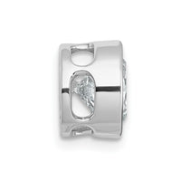 14kw 2 1/2ct Lab Grown Dia VS+ F+ Round Comp Bezel Set Chain Slide Pendant