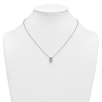 14kw 2 1/2ct Cert Lab Grown Dia VS+ F+ Oval Comp 18in Pendant Necklace