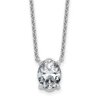 14kw 3ct Oval 4 Prong Pendant Mounting