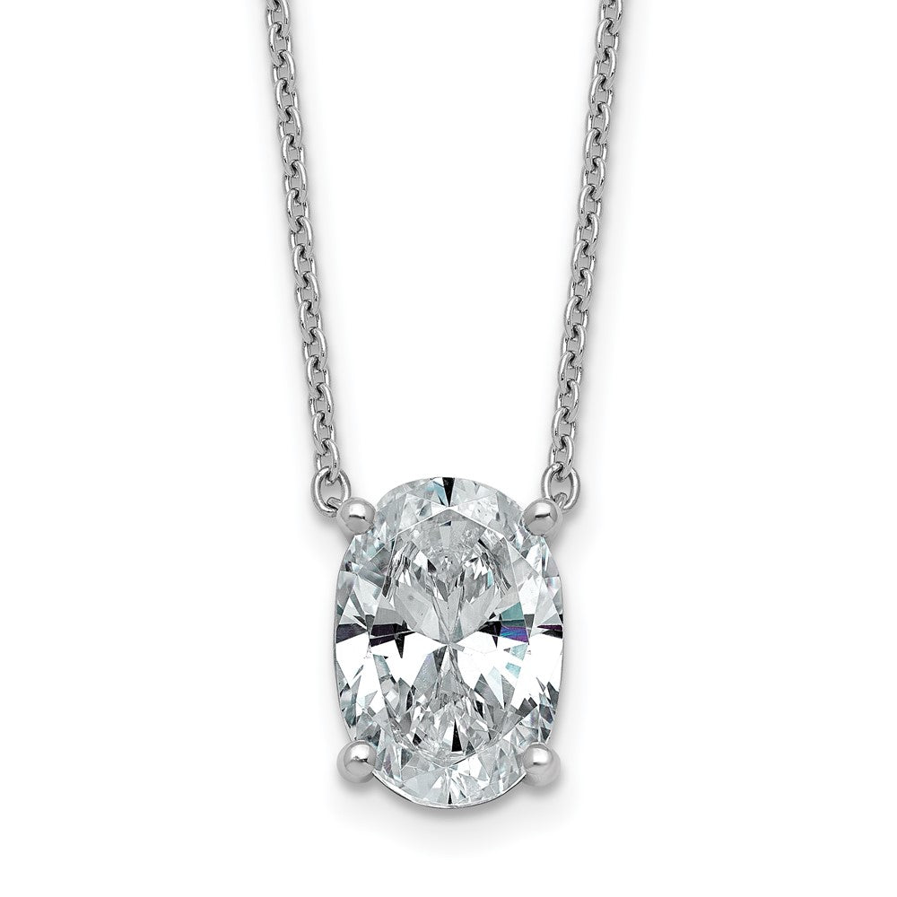 14kw 4ct Oval 4 Prong Pendant Mounting