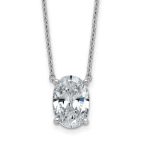 14kw 4ct Oval 4 Prong Pendant Mounting