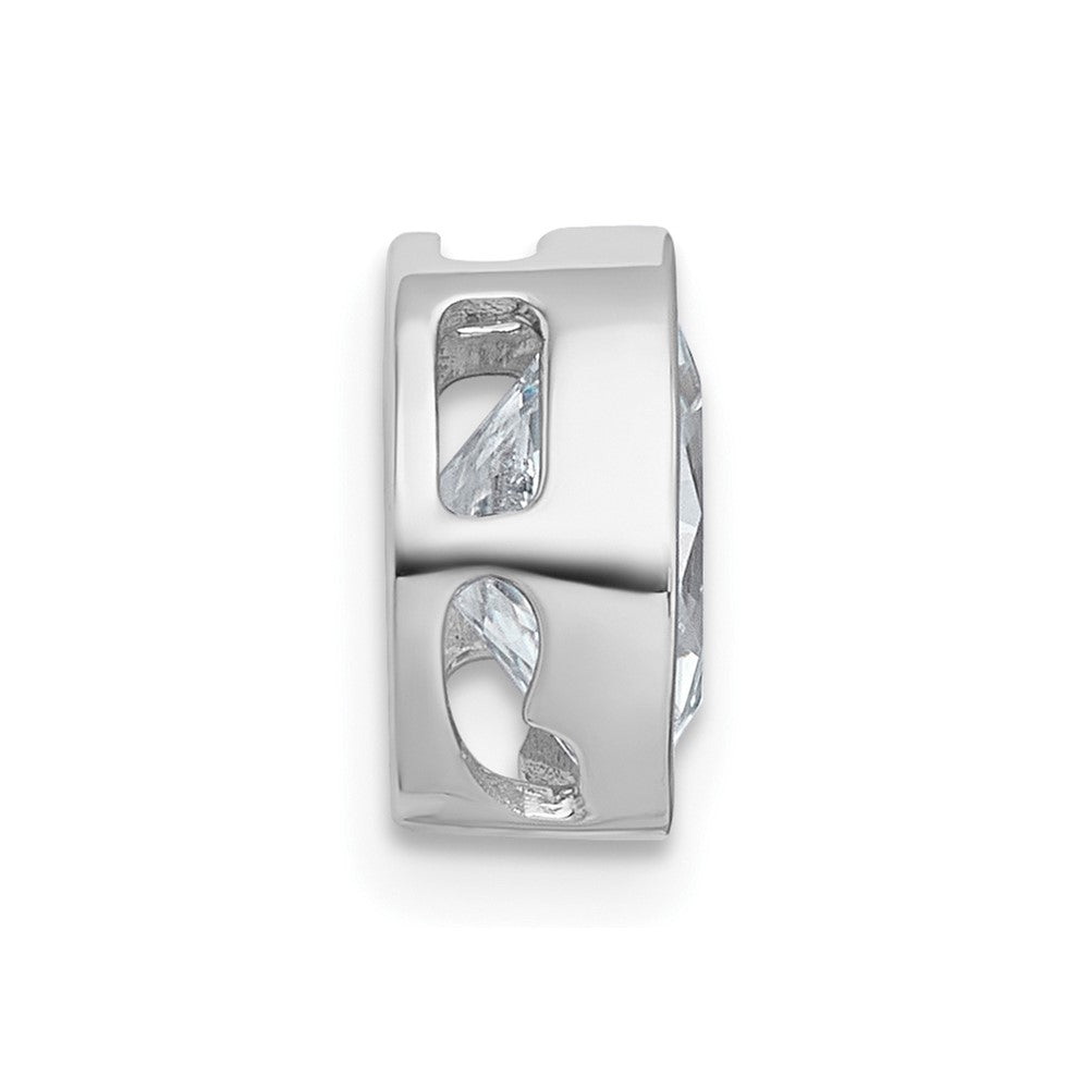 14kw 1 1/2ct Cert Lab Grown Dia VS+ F+ Oval Comp Bezel Set Chain Slide