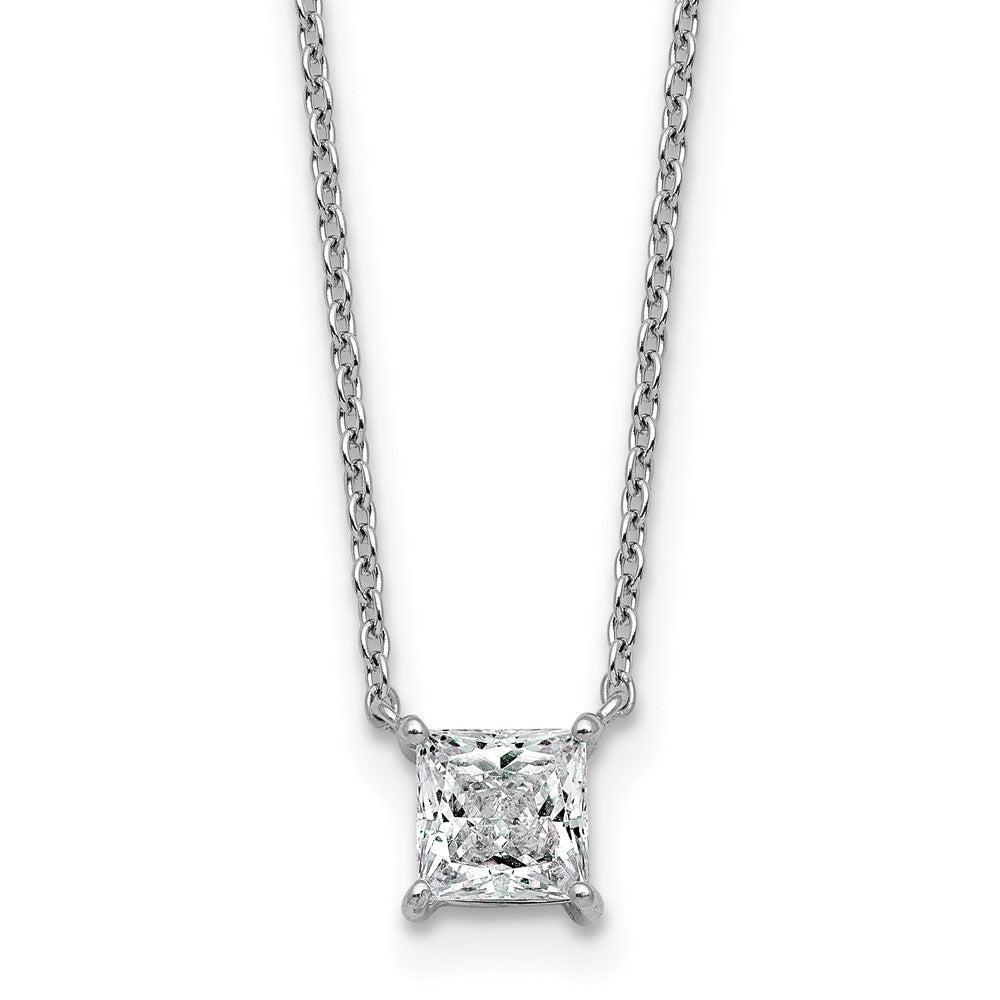 14kw 3/4ct Princess 4 Prong Pendant Mounting