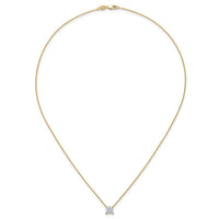 14k 1ct Lab Grown Diamond VS+ F+ Princess Comp 18in Pendant Necklace