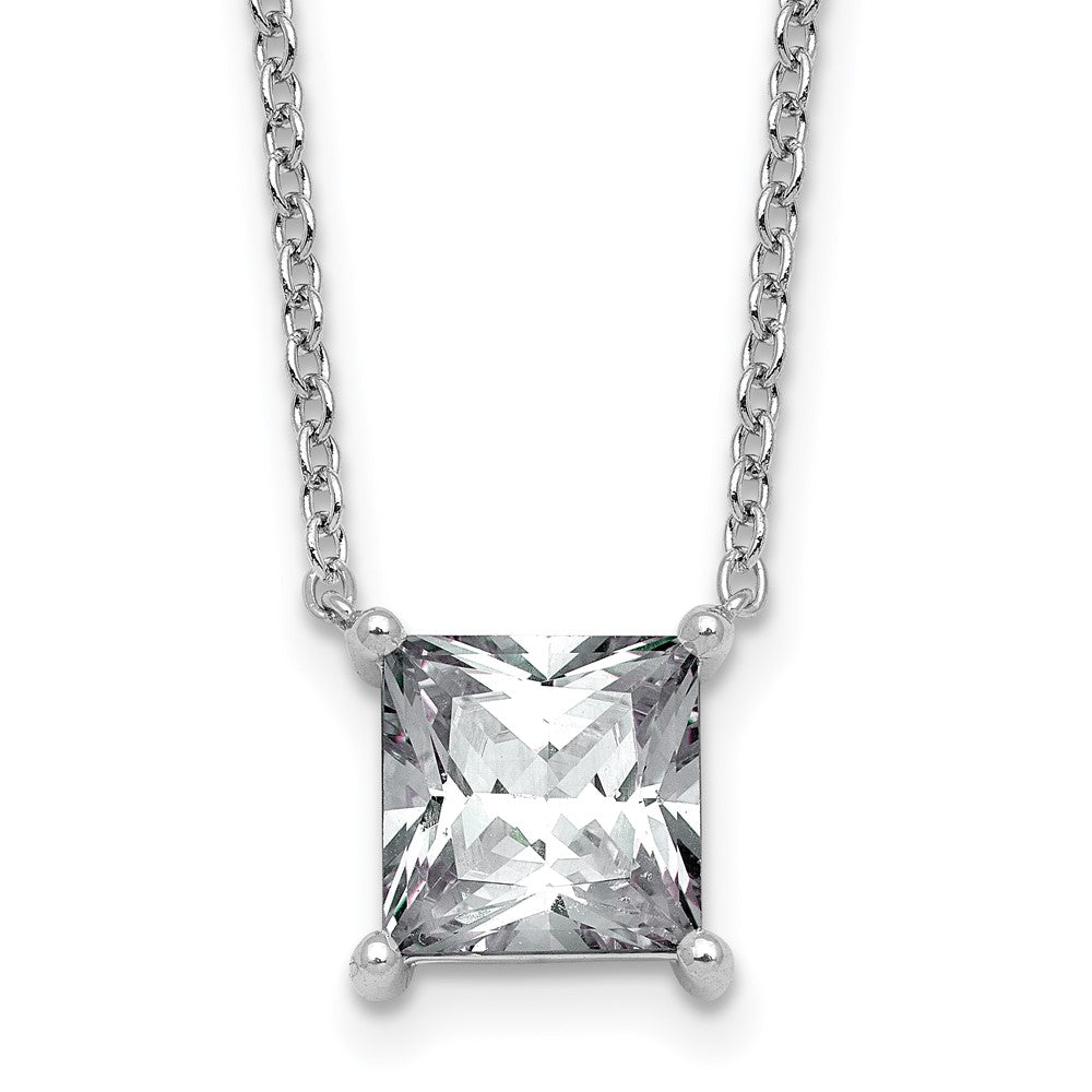 14kw 4ct Princess 4 Prong Pendant Mounting