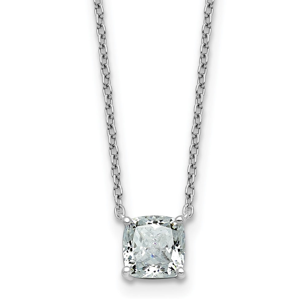 14kw 1ct Cushion 4 Prong Pendant Mounting