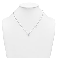 14kw 2ct Cert Lab Grown Dia VS+ F+ Cushion Comp 18in Pendant Necklace