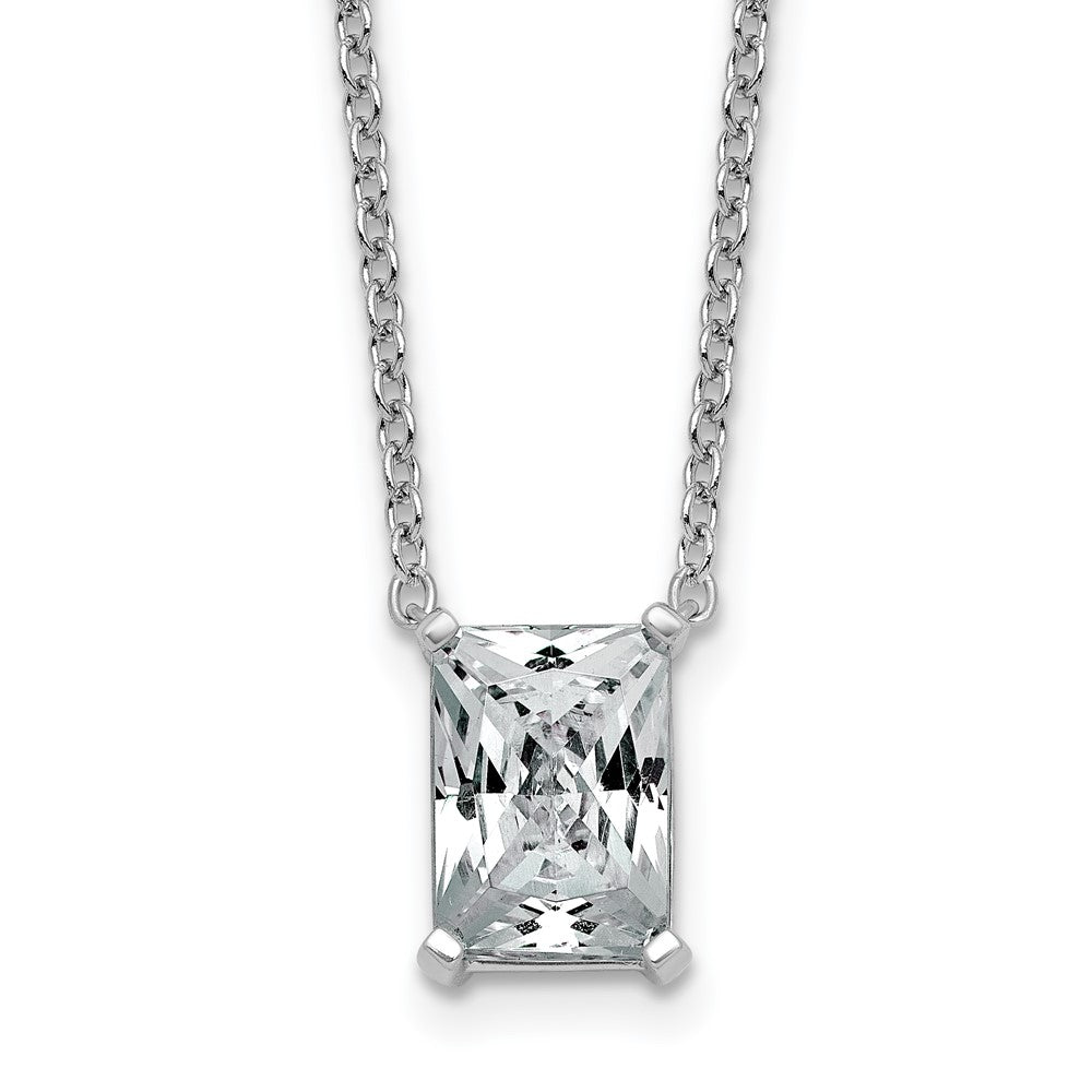 14kw 3ct Radiant 4 Prong Pendant Mounting