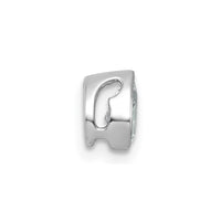 14kw 1/3ct Lab Grown Diamond VS+ F+ Pear Comp Bezel Chain Slide