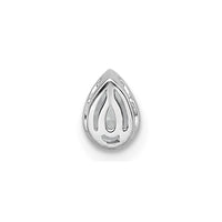 14kw 1/3ct Lab Grown Diamond VS+ F+ Pear Comp Bezel Chain Slide