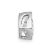 14kw 1ct Cert Lab Grown Diamond VS+ F+ Pear Comp Bezel Chain Slide