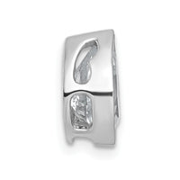 14kw 2ct Cert Lab Grown Diamond VS+ F+ Pear Comp Bezel Chain Slide