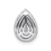 14kw 2ct Lab Grown Diamond VS+ F+ Pear Comp Bezel Chain Slide