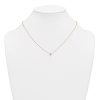 14k 1/2ct Lab Grown Diamond VS+ F+ Heart Comp 18in Pendant Necklace