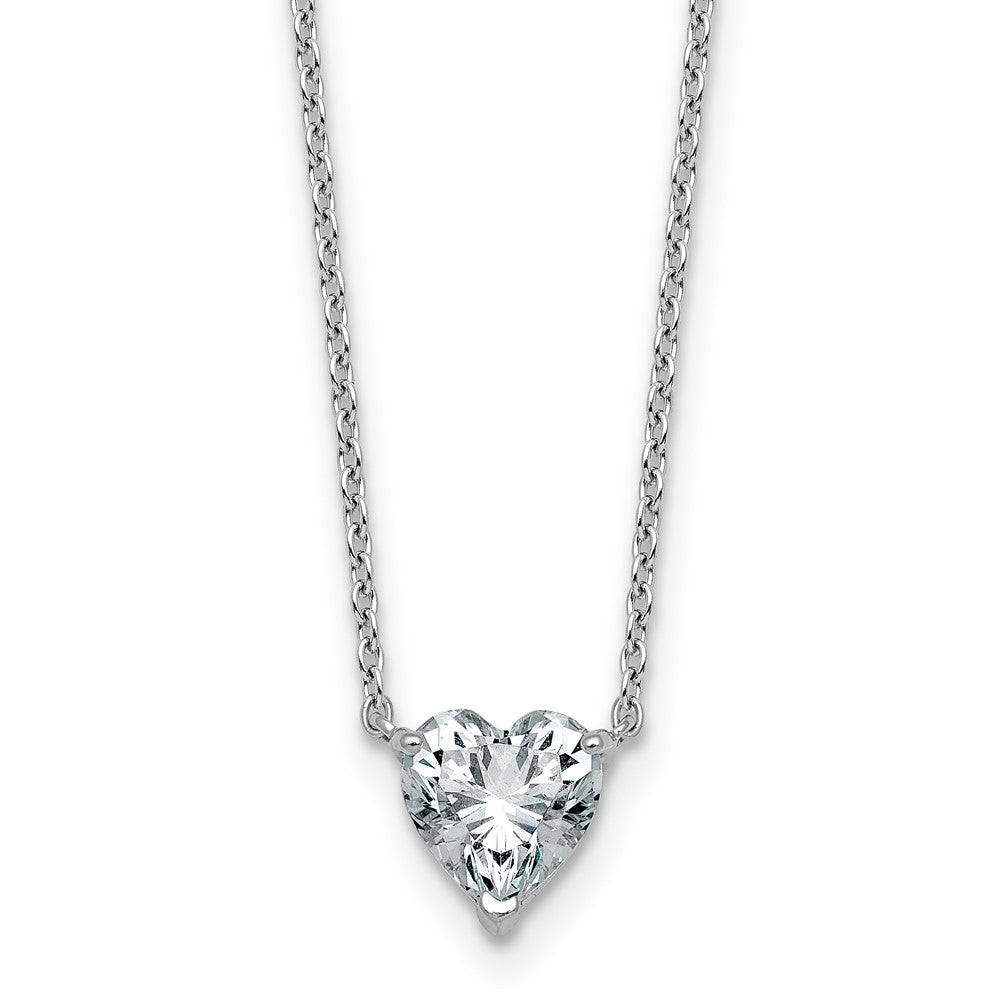 14kw 1ct Heart 3 Prong Pendant Mounting