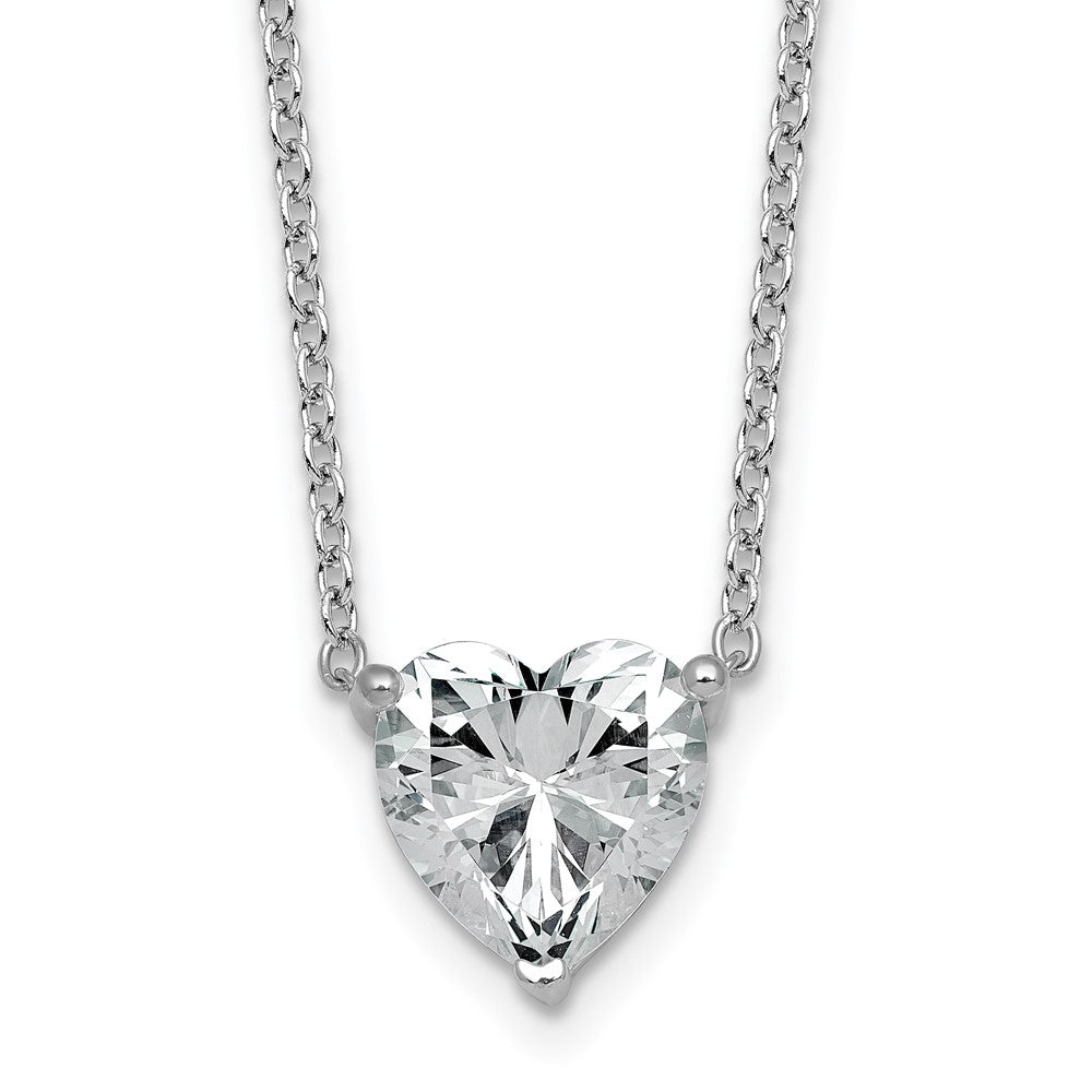 14kw 3 1/2ct Heart 3 Prong Pendant Mounting