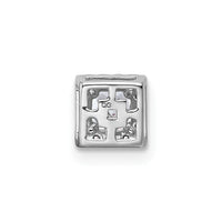 14kw 1/3ct Lab Grown Diamond VS+ F+ Princess Comp Halo Chain Slide