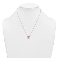 14kr 1ct Lab Grown Diamond VS+ F+ Comp 18in 3 Stone Necklace