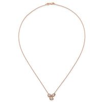 14kr 1ct Lab Grown Diamond VS+ F+ Comp 18in 3 Stone Necklace