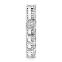 14kw 1ct Lab Grown Diamond VS+ F+ Comp Cross Chain Slide Pendant