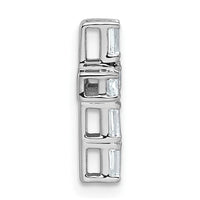 14kw 3/4ct Lab Grown Diamond VS+ F+ Comp Cross Chain Slide Pendant