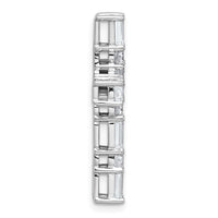 14kw 2 1/5ct Lab Grown Diamond VS+ F+ Comp Cross Chain Slide Pendant