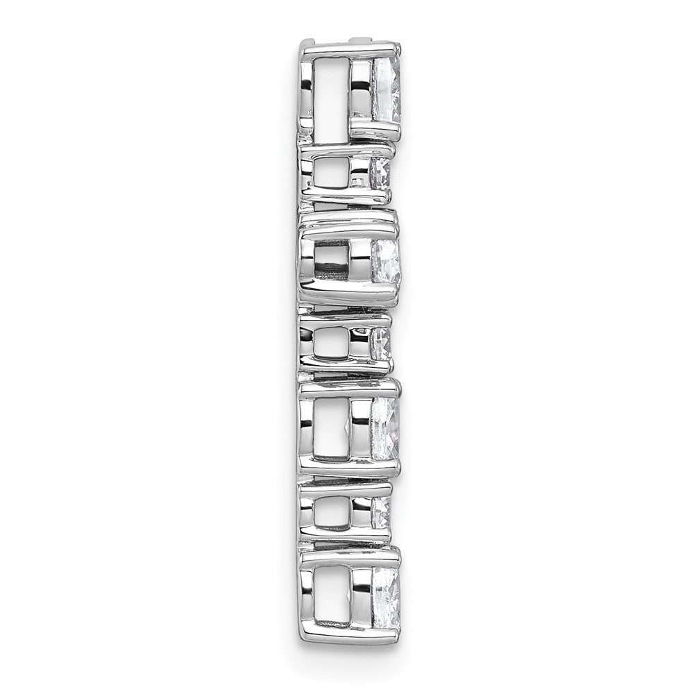 14kw 1ct Lab Grown Diamond VS/SI+ G+ Comp Cross Chain Slide Pendant