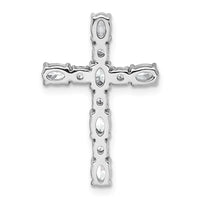 14kw 1ct Lab Grown Diamond VS/SI+ G+ Comp Cross Chain Slide Pendant