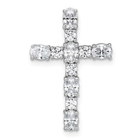 14kw 1ct Lab Grown Diamond VS+ F+ Comp Cross Chain Slide Pendant