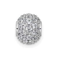 14kw 1ct Lab Grown Diamond VS+ F+ Complete Sphere Slide Pendant