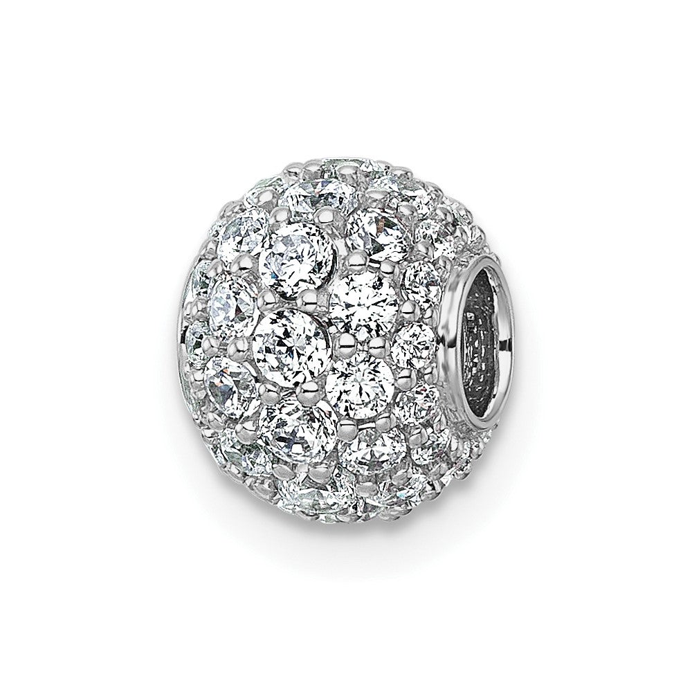 14kw 1ct Lab Grown Diamond VS+ F+ Complete Sphere Slide Pendant