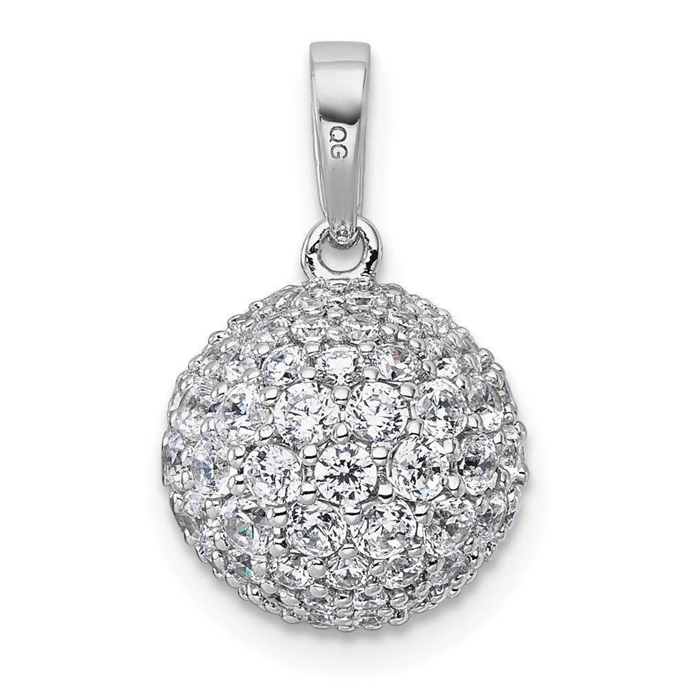 14kw 2 1/8ct Lab Grown Diamond VS+ F+ Complete Sphere Pendant