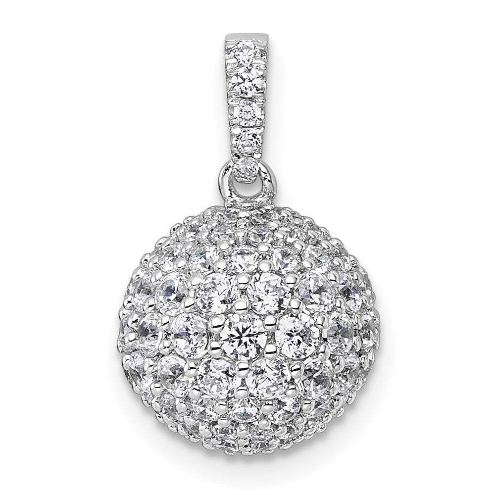 14kw 2 1/8ct Lab Grown Diamond VS+ F+ Complete Sphere Pendant