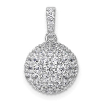 14kw 2 1/8ct Lab Grown Diamond VS+ F+ Complete Sphere Pendant