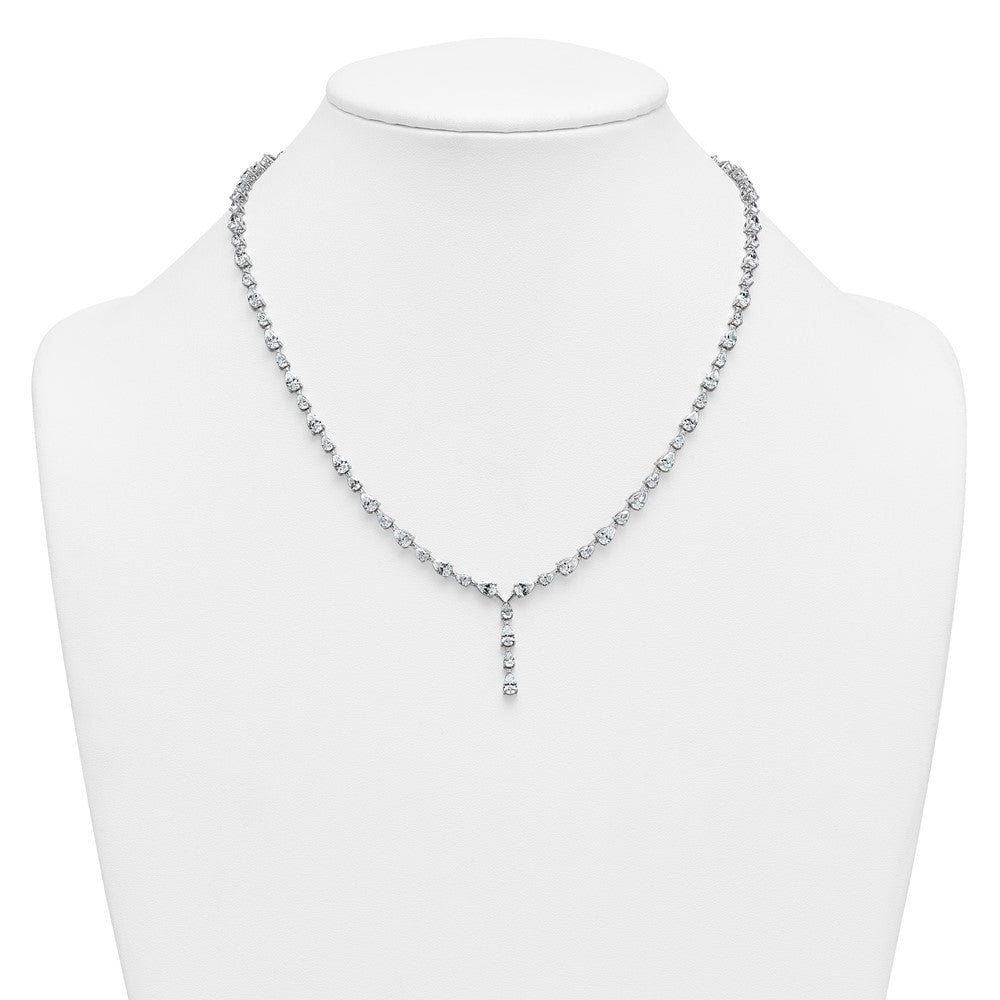 14kw 10 1/3ct Lab Grown Diamond VS+ F+ 18in Fashion Tennis Necklace