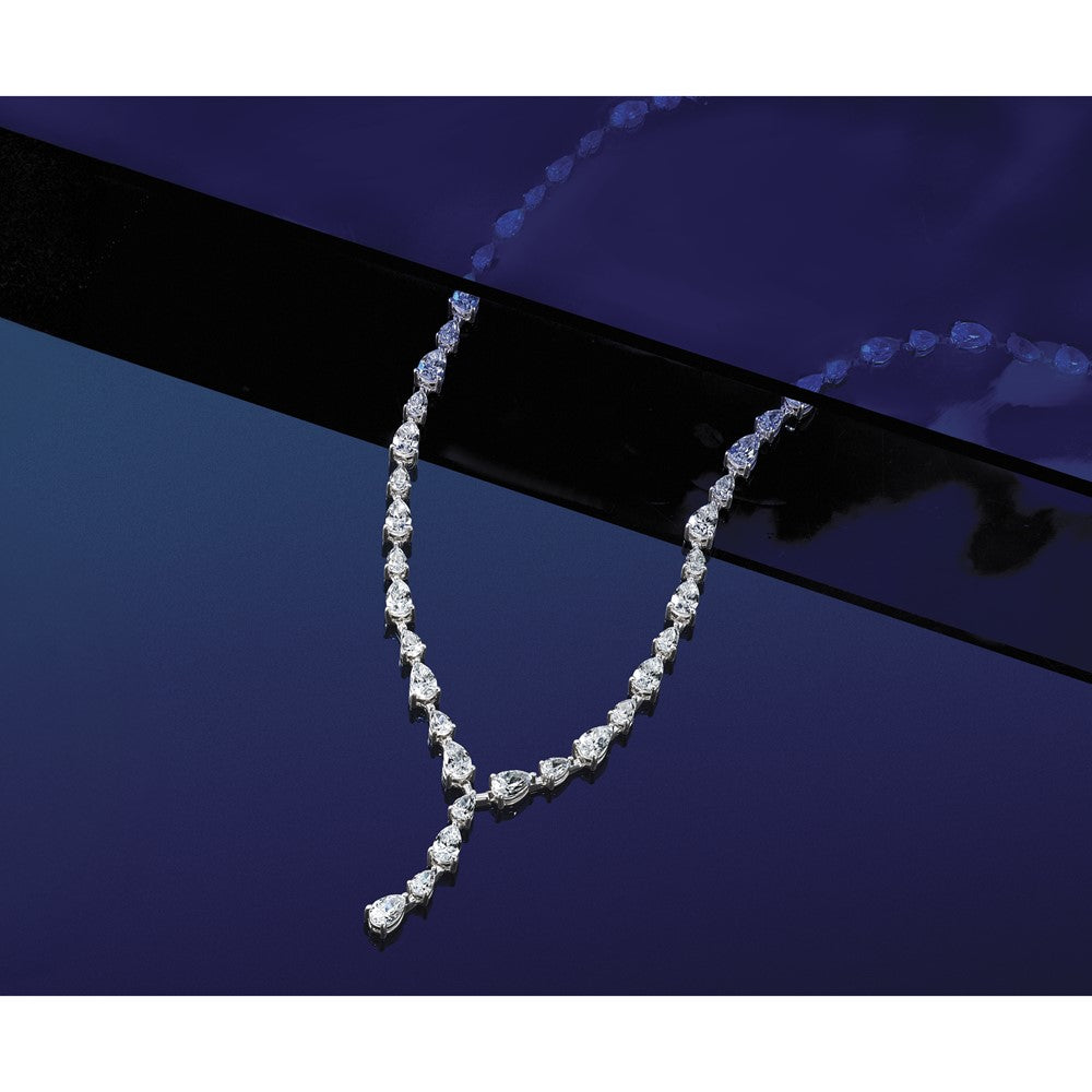 14kw 10 1/3ct Lab Grown Diamond VS+ F+ 18in Fashion Tennis Necklace