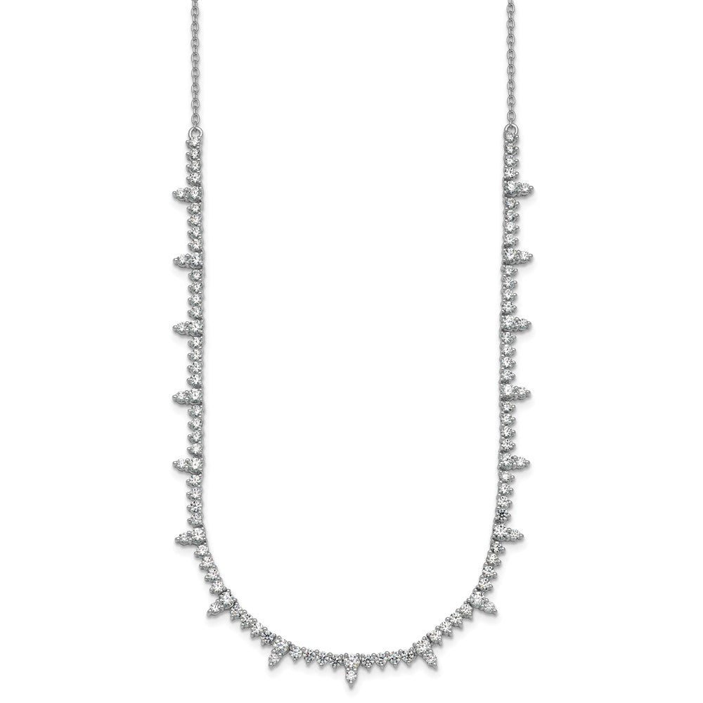 14kw 4ct Lab Grown Diamond VS+ F+ 18in Fashion Tennis Necklace