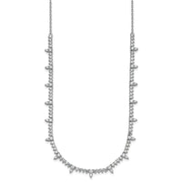 14kw 4ct Lab Grown Diamond VS+ F+ 18in Fashion Tennis Necklace