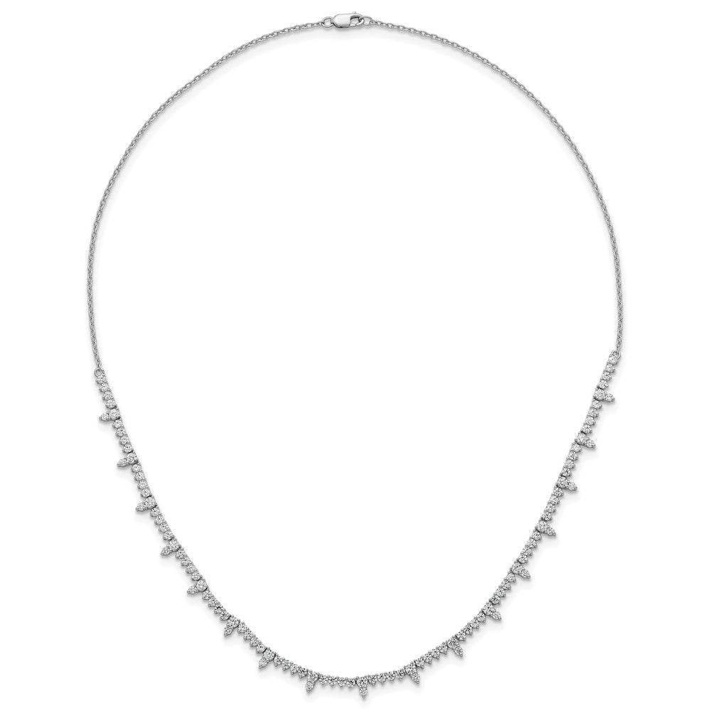 14kw 4ct Lab Grown Diamond VS+ F+ 18in Fashion Tennis Necklace