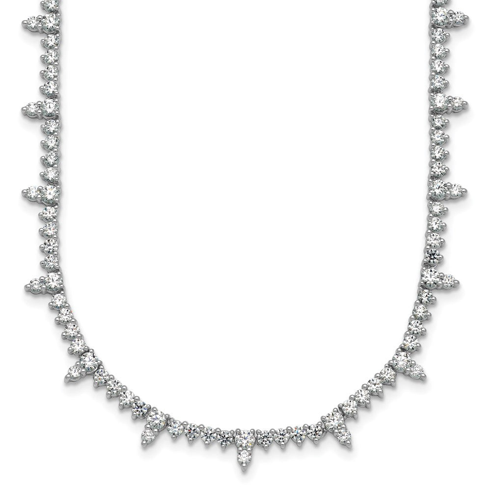 14kw 4ct Lab Grown Diamond VS+ F+ 18in Fashion Tennis Necklace